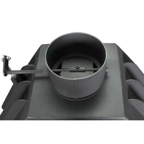 Каминная топка Экокамин АЛЬФА 800КВ с контргрузом (миниатюра)